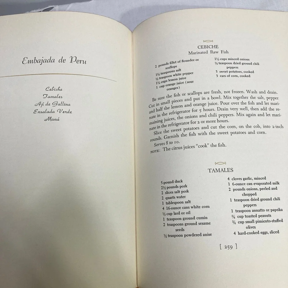The Embassy‎ Cookbook Allison Williams 1966 First Edition Hardcover Vintage Red